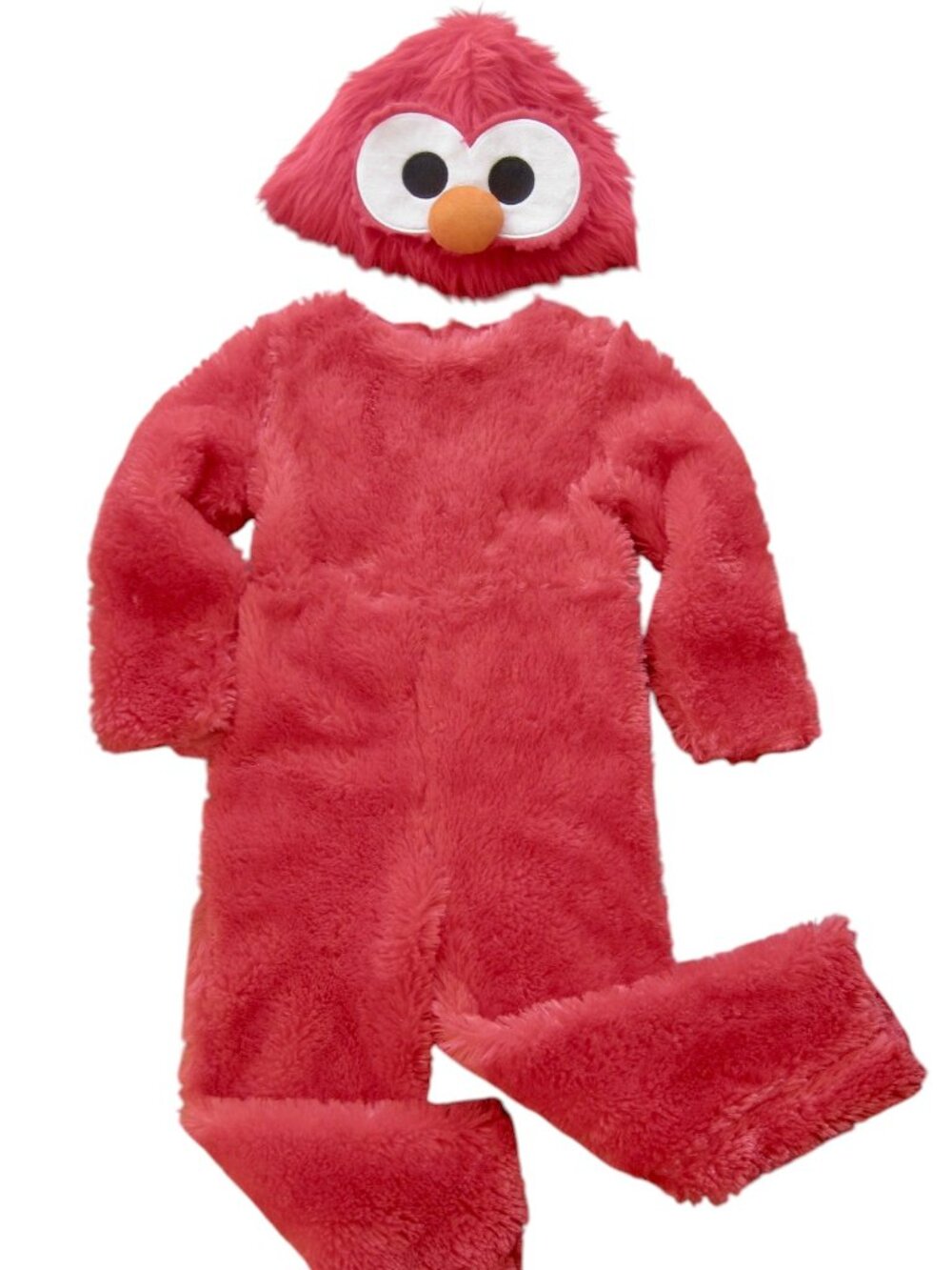Elmo Plush Red Costume with Hat Childs Size 3T - 4T • Sesame Street • HALLOWEEN